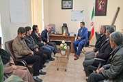 دیدار رئیس شبکه دامپزشکی اسفراین با بخشدار بخش بام شهرستان بام و صفی آباد