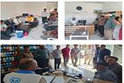 برگزاری کلاس آموزشی توجیهی با مسئولین  فنی بهداشتی و دامداران مرکز جمع آوری شیر غلامان و روستای گز