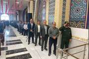 حضور مدیر کل و کارکنان دامپزشکی خراسان شمالی در مراسم ملی و سراسری گلباران و عطرافشانی گلزار شهدا در شهرستان بجنورد بمناسبت سوم خرداد فتح خرمشهر در عملیات بیت المقدس