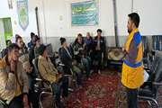 برپایی میز خدمت و کلاس آموزشی پیشگیری از بیماری بروسلوز در روستای «سکه» شیروان