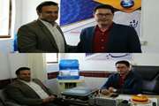 حضور رئیس شبکه دامپزشکی شیروان در دفتر روزنامه اتفاقیه شیروان به مناسبت روز خبرنگار