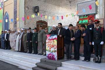 حضور مدیرکل و کارکنان دامپزشکی استان در گلباران مزار شهدا -15بهمن94