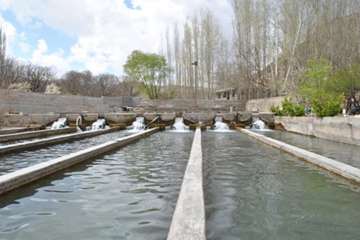 بازدید از مزارع پرورش آبزیان در روستای گلیان شیروان