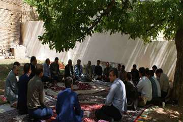 جلسه شورای مدیران اداره کل دامپزشکی خراسان شمالی در روستای شورقلعه